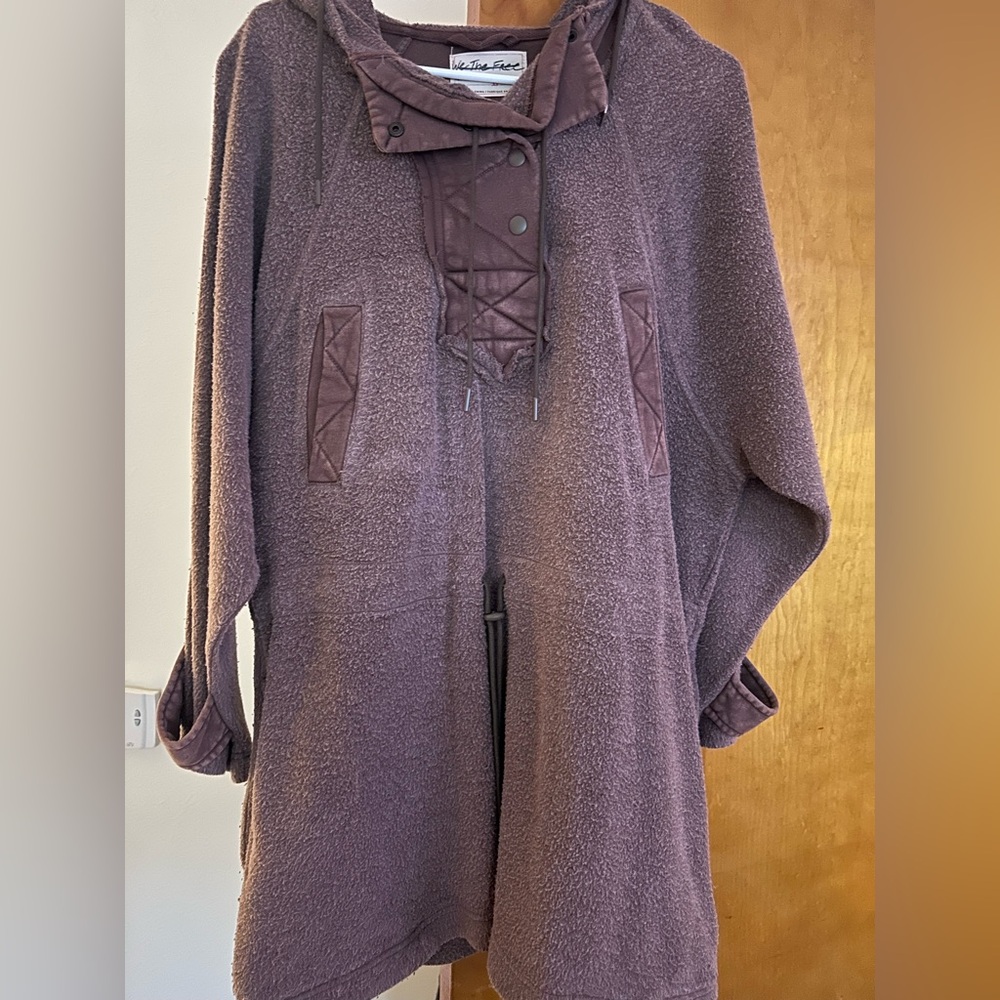Free People Purple Hooded Dress
